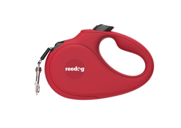 Reedog Senza Basic samonavíjecí vodítko L  50kg / 5m páska / červené