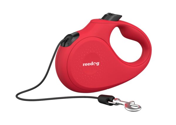 Reedog Senza Basic samonavíjecí vodítko M 20kg / 5m lanko / červené